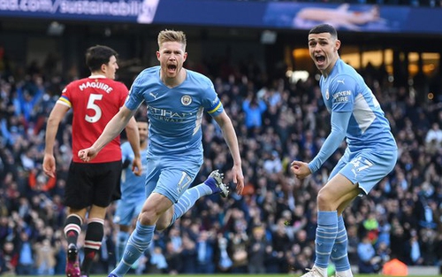 ĐIỂM NHẤN Man City 4-1 MU: Siêu nhân De Bruyne hất văng MU khỏi Top 4