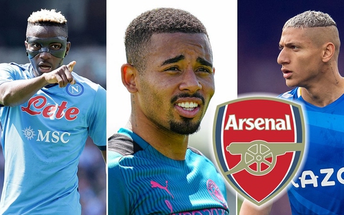 Arsenal săn lùng tiền đạo: Chốt danh sách 5 mục tiêu