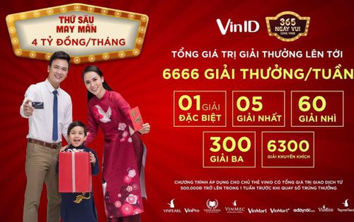 100 TỶ ĐỒNG TRI ÂN CHỦ THẺ VINID TRONG '365 NGÀY VUI'