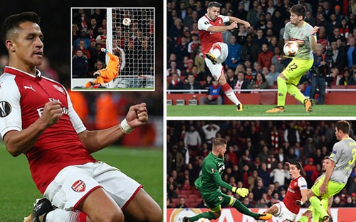 Video clip highlights bàn thắng trận Arsenal 3-1 FC Kologne