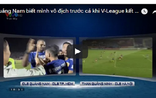 Thực hư chuyện BTC trao Cúp cho Quảng Nam trước khi V-League kết thúc?