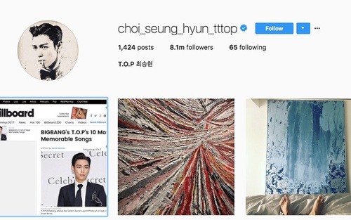 Đây là điều T.O.P làm đầu tiên trên Instagram sau bê bối ma túy