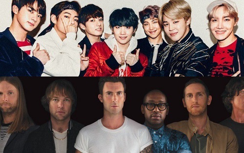 Maroon 5 úp mở cú 'bắt tay' với BTS, fan cực kỳ phấn khích