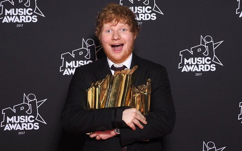 Được fan yêu, Ed Sheeran là nghệ sĩ nam toàn cầu tại Giải thưởng Âm nhạc NRJ