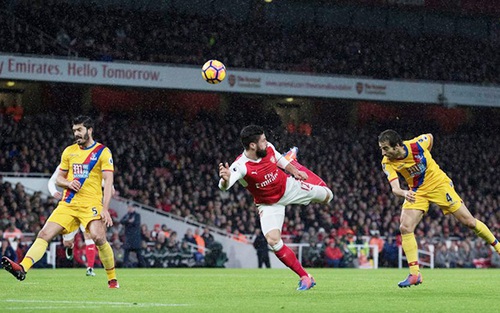 'Cú đá bọ cạp' của Giroud lọt vào danh sách rút gọn Bàn thắng đẹp nhất năm