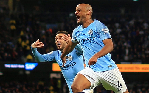 ĐIỂM NHẤN Man City 1-0 Leicester: Kompany sắm vai người hùng, Man xanh cận kề chức vô địch