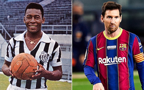 Messi vẫn chưa phá kỷ lục ghi bàn của Vua bóng đá Pele