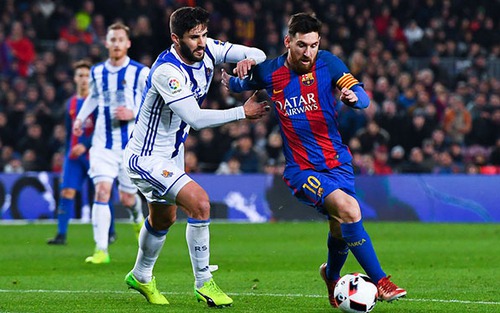 Video clip bàn thắng trận Real Sociedad vs Barcelona