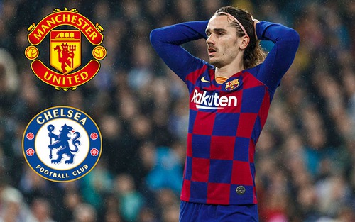 Chuyển nhượng Barcelona: Griezmann không trở lại Atletico, có thể tới MU hoặc Chelsea
