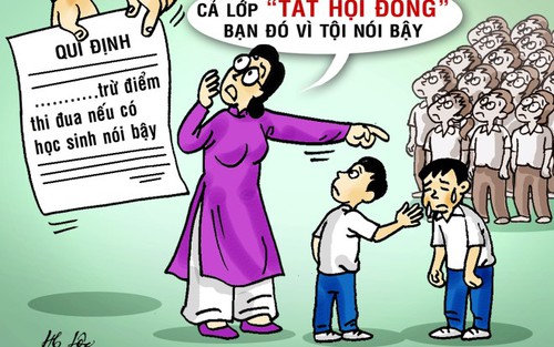 Chùm tranh biếm họa dự thi của họa sĩ Hữu Lộc