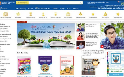 Hội sách trực tuyến quốc gia thêm hàng ngàn đầu sách mới trước ngày kết thúc