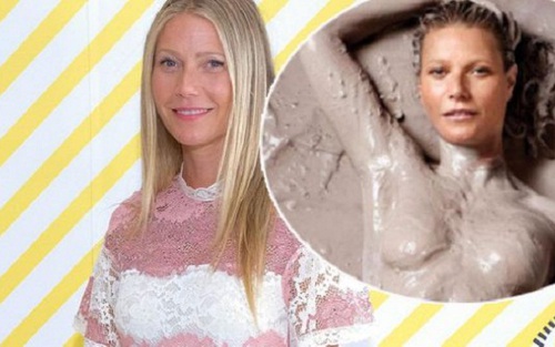 Gwyneth Paltrow khác lạ khi khỏa thân với bùn trên bìa tạp chí