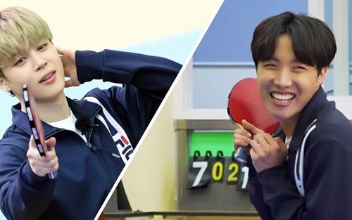 BTS thể hiện phong thái lịch thiệp ngay cả khi chơi... bóng bàn