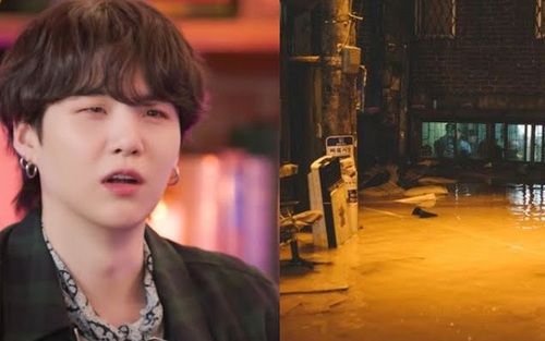 Suga BTS nhớ lại thời 'chạy lụt' khi studio gặp mưa