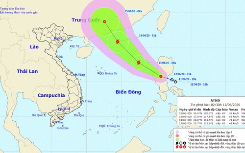 Tin bão số 1: Áp thấp nhiệt đới có khả năng mạnh lên thành bão số 1
