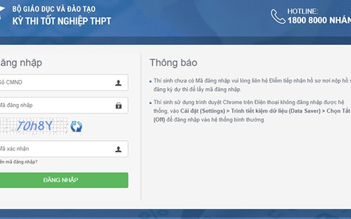 Tra cứu điểm thi tốt nghiệp THPT năm 2020