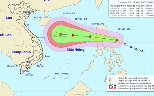 Tin bão khẩn cấp cơn bão số 8 trên Biển Đông