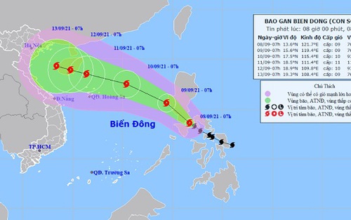 Quỹ đạo và cường độ bão Conson rất phức tạp, còn thay đổi nhiều