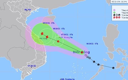 Tin bão mới nhất cơn bão số 7: Dự báo áp thấp nhiệt đới mạnh thành bão số 7