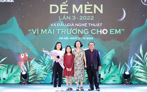 Thông tin báo chí: Giải thưởng thiếu nhi Dế Mèn lần 3-2022 và đấu giá nghệ thuật 'Vì mái trường cho em'