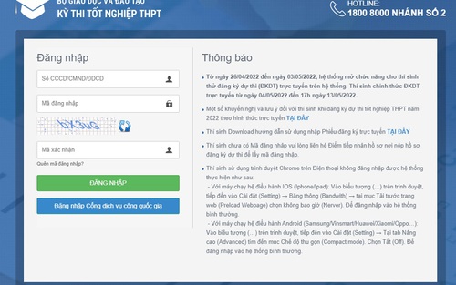 Chính thức công bố kết quả thi tốt nghiệp Trung học Phổ thông 2022