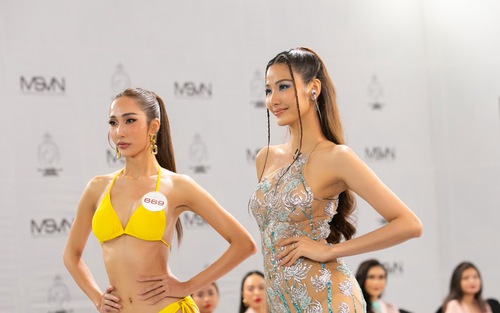 Nóng bỏng phần thi Bikini tại 'Hoa hậu Siêu quốc gia Việt Nam 2022'