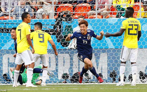 Video clip bàn thắng Colombia 1-2 Nhật Bản