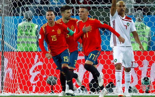 Video clip bàn thắng Tây Ban Nha 2-2 Morocco: 'La Roja' gỡ hòa phút cuối nhờ VAR