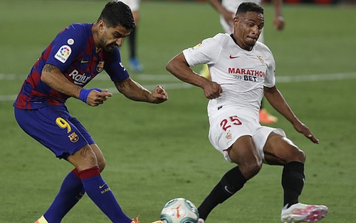 VIDEO Sevilla 0-0 Barcelona: Hòa thất vọng, Barca nguy cơ bị Real qua mặt