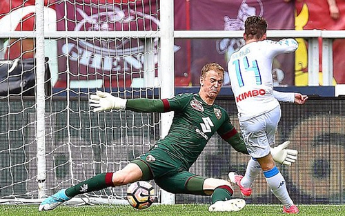 Joe Hart bị chế giễu sau thất bại 0-5 trước Napoli