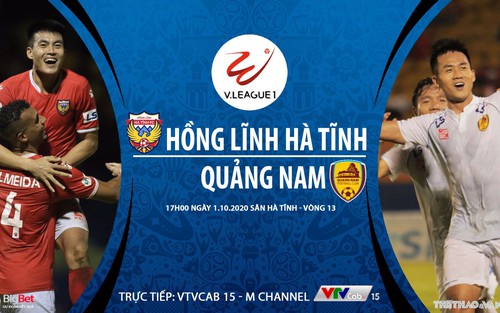 Soi kèo nhà cái Hà Tĩnh vs Quảng Nam. Trực tiếp bóng đá Việt Nam. VTVcab 15