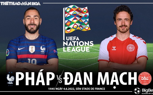 Soi kèo nhà cái Pháp vs Đan Mạch. Nhận định, dự đoán bóng đá Nations League (1h45, 4/6)