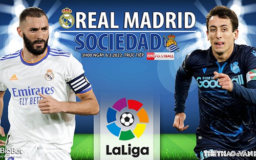 Soi kèo nhà cái Real Madrid vs Sociedad. Nhận định, dự đoán bóng đá La Liga (3h00, 6/3)