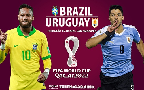 Soi kèo nhà cái Brazil vs Uruguay. Nhận định, dự đoán bóng đá World Cup 2022 (7h30, 15/10)