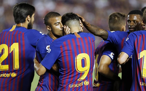 Video clip highlights bàn thắng trận Barcelona 2-4 Roma: Thua ngược trên đất Mỹ