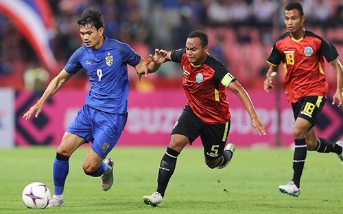Timor Leste 0-7 Thái Lan: Tiền đạo Kraisorn ghi 6 bàn, ĐKVĐ phô diễn sức mạnh huỷ diệt