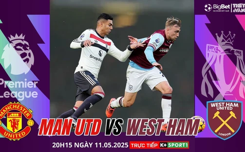 Nhận định, soi tỷ lệ Manchester United vs West Ham 20h15 ngày 11/5, vòng 36 Ngoại hạng Anh
