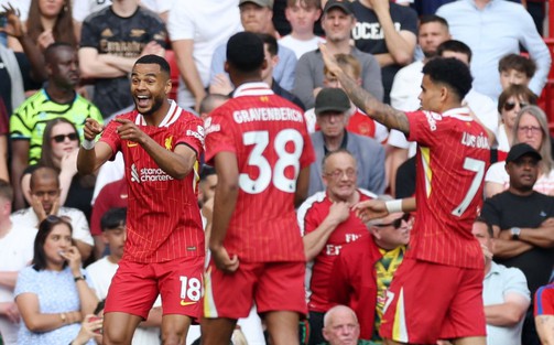 Trực tiếp bóng đá Liverpool vs Arsenal (2-0, hiệp 1): The Kop bùng nổ