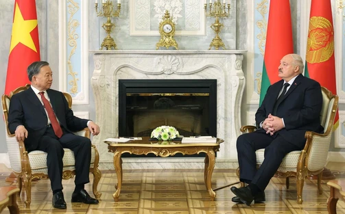 Tổng Bí thư Tô Lâm hội đàm với Tổng thống Belarus
