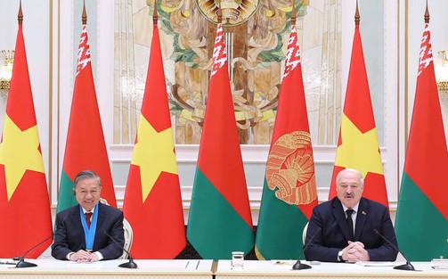 Hình ảnh thiết lập quan hệ Đối tác chiến lược Việt Nam – Belarus
