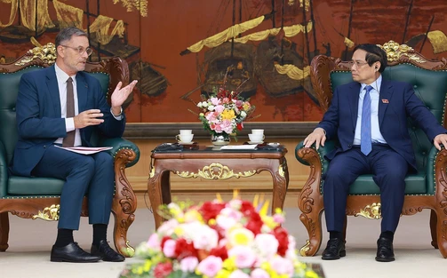 Thủ tướng Phạm Minh Chính tiếp Đại sứ Cộng hoà Pháp tại Việt Nam