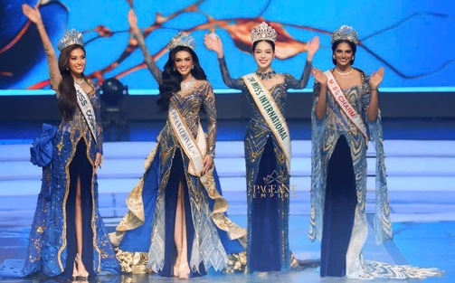 Hoa hậu Thanh Thuỷ xuất hiện ấn tượng tại chung kết Puteri Indonesia