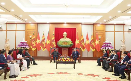 Tổng Bí thư Tô Lâm tiếp Tổng thống Sri Lanka