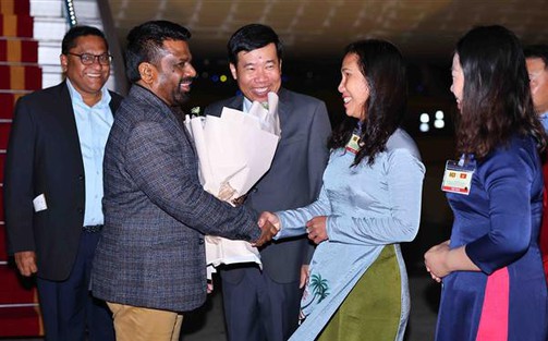 Tổng thống Sri Lanka Anura Kumara Dissanayaka bắt đầu thăm cấp Nhà nước đến Việt Nam