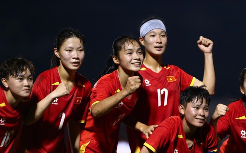 Thắng dễ 6-0, U19 nữ Việt Nam đứng đầu bảng và gần như chắc suất vào bán kết 