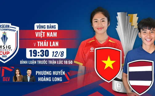 Lịch thi đấu bóng đá hôm nay 12/8: Trực tiếp nữ Việt Nam đấu với Thái Lan