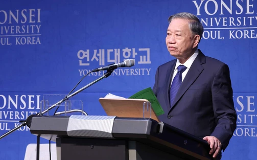 Tổng Bí thư Tô Lâm phát biểu chính sách tại Trường Đại học Yonsei của Hàn Quốc