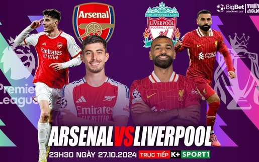 Nhận định, soi tỷ lệ Arsenal vs Liverpool 23h30 hôm nay 27/10, vòng 9 Ngoại hạng Anh