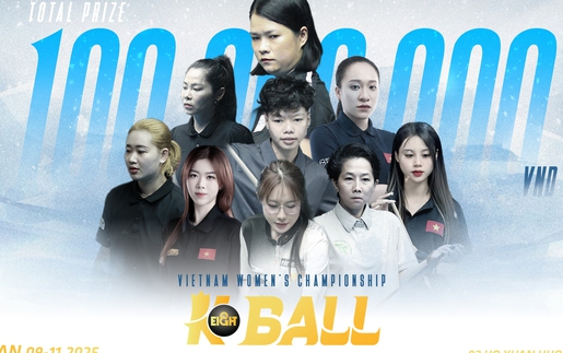 Pool 8 bi nữ Việt Nam trở lại sau 13 năm tại giải Women K-Eight Ball Championship 2025