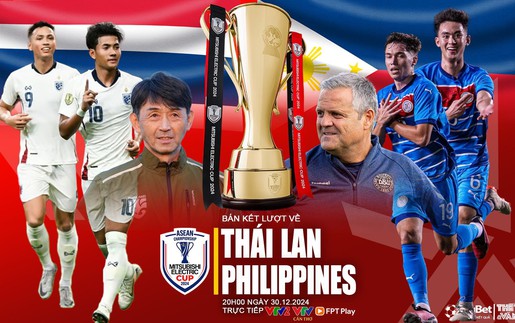 Nhận định, soi tỷ lệ Thái Lan vs Philippines 20h hôm nay 30/12, bán kết lượt về AFF Cup 2024